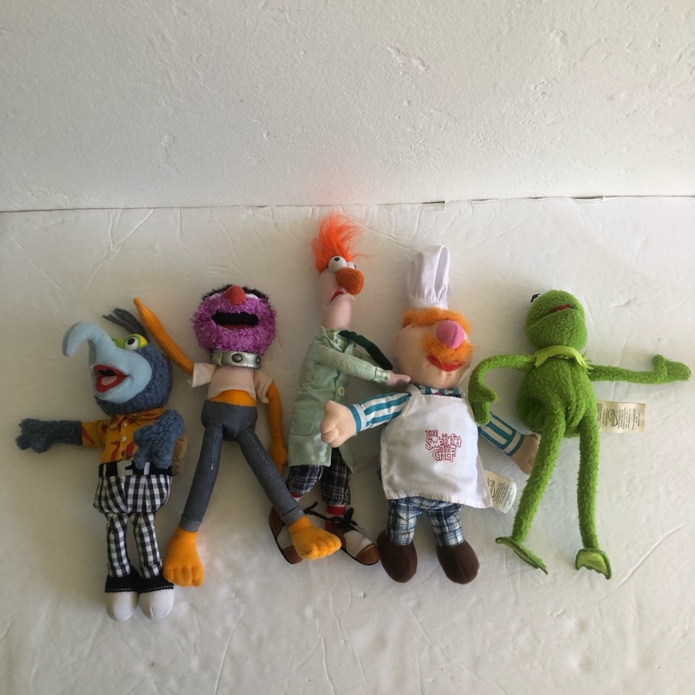 2004 The Muppets Show Mini Plush Set of 5 Jim Henson Characters Sababa Toys